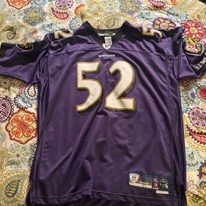 Baltimore Ravens #52 Purple Football Jersey